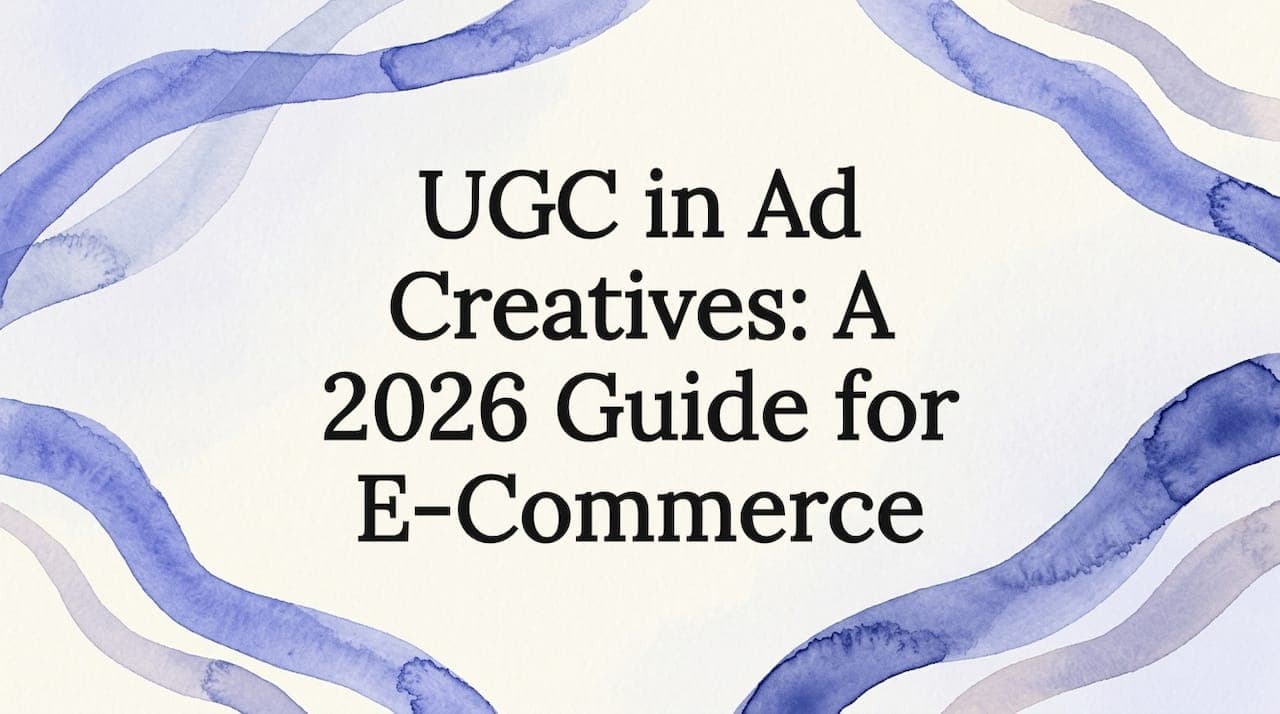 UGC in Ad Creatives: A 2026 Guide for E-Commerce