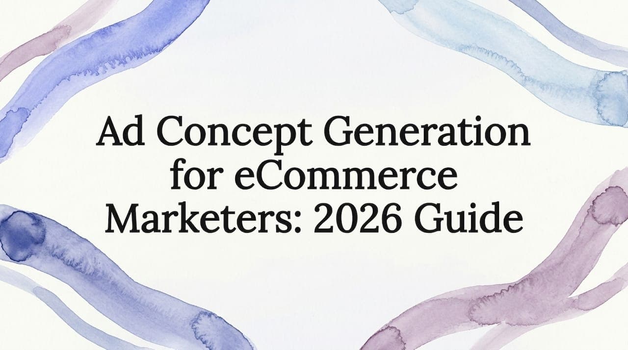 Ad Concept Generation for eCommerce Marketers: 2026 Guide
